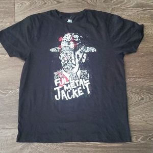 100% Organic Cotton Full Metal Jacket Tee - Large Tshirt Brand New